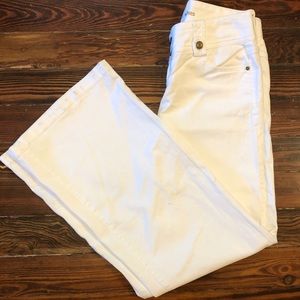 Michael Kors White Denim Wide Leg Jeans